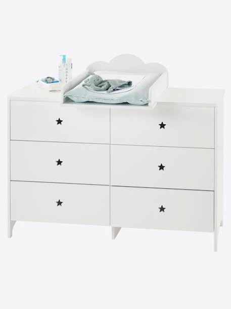 Commode 6 Tiroirs LIGNE SIRIUS Blanc Clair Uni - Vertbaudet - Image 2