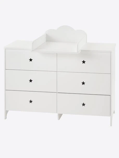 Commode 6 Tiroirs LIGNE SIRIUS Blanc Clair Uni - Vertbaudet - Image 3