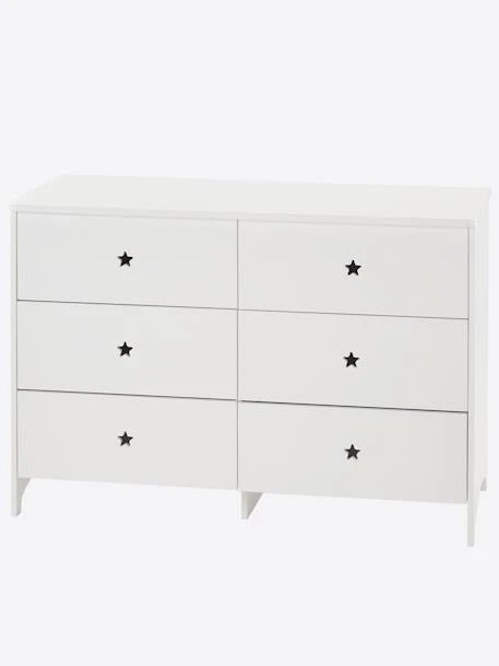 Commode 6 Tiroirs LIGNE SIRIUS Blanc Clair Uni - Vertbaudet