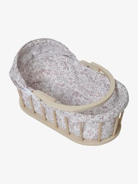 Couffin Pour Poupon En Bois FSC® Et Tissu Beige - Vertbaudet - Image 3