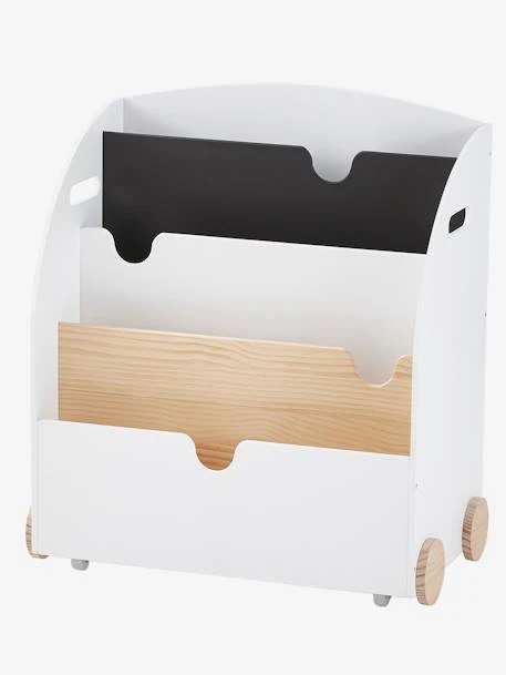 Etagère Pour Livres à Roulettes LIGNE SCHOOL Rose - Vertbaudet - Image 2