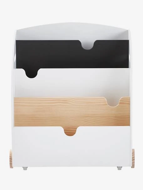 Etagère Pour Livres à Roulettes LIGNE SCHOOL Rose - Vertbaudet - Image 3