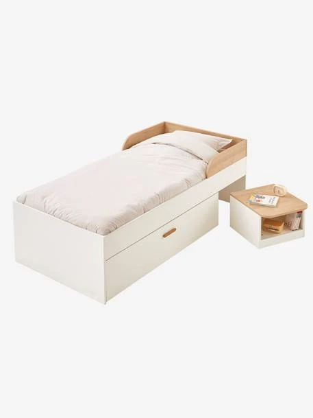 Lit Enfant Multi Rangements HAPPY Blanc - Vertbaudet - Image 3