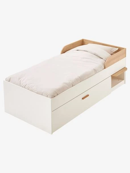 Lit Enfant Multi Rangements HAPPY Blanc - Vertbaudet - Image 4