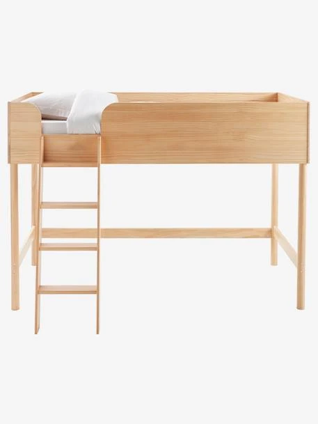 Lit Mi-hauteur LIGNE CONFETTI NATURE Marron - Vertbaudet - Image 3