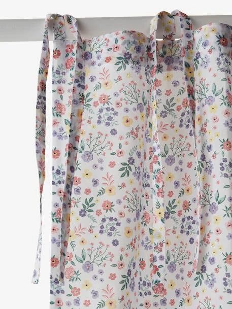 Rideau Voilage PLACE DU LILAS écru / Multicolore - Vertbaudet