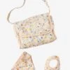 Sac à Langer Poupon + Couche + Bavoir En Gaze De Coton Rose - Vertbaudet