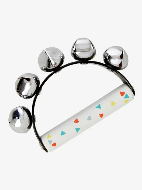 Set 3 Instruments : Maracas, Tambourin, Grelots En Bois FSC® Multicolore - Vertbaudet - Image 3