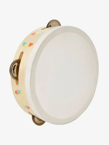 Set 3 Instruments : Maracas, Tambourin, Grelots En Bois FSC® Multicolore - Vertbaudet - Image 4