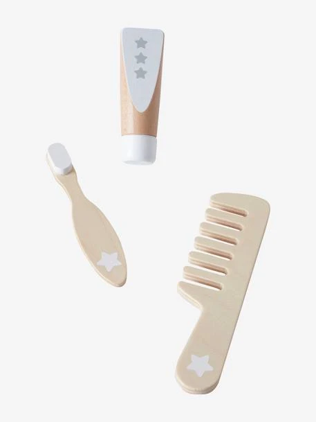 Set Accessoires Hygiène Poupon En Bois FSC® Blanc - Vertbaudet - Image 3