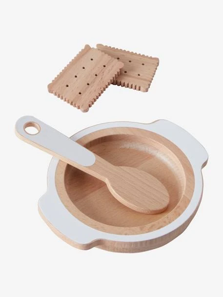 Set Accessoires Repas Poupon En Bois FSC® Blanc - Vertbaudet - Image 3